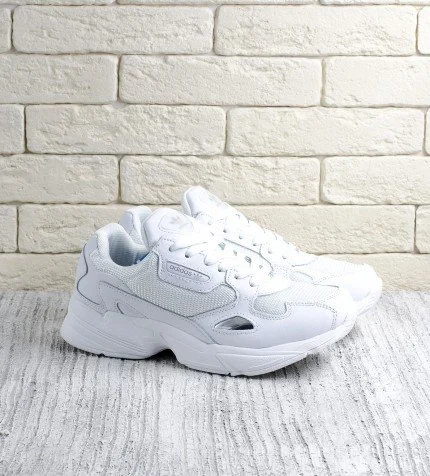 Adidas falcon all on sale white