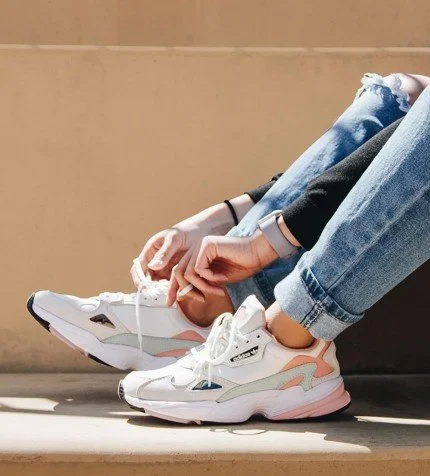 Adidas falcon raw white 2025