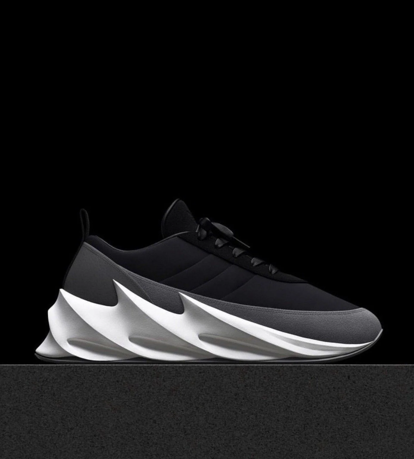 Adidas shark shoes black clearance