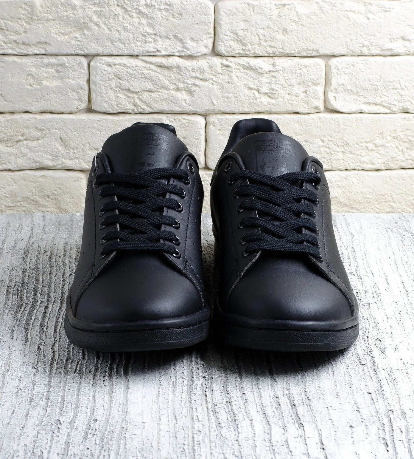 Adidas stan smith all black shop
