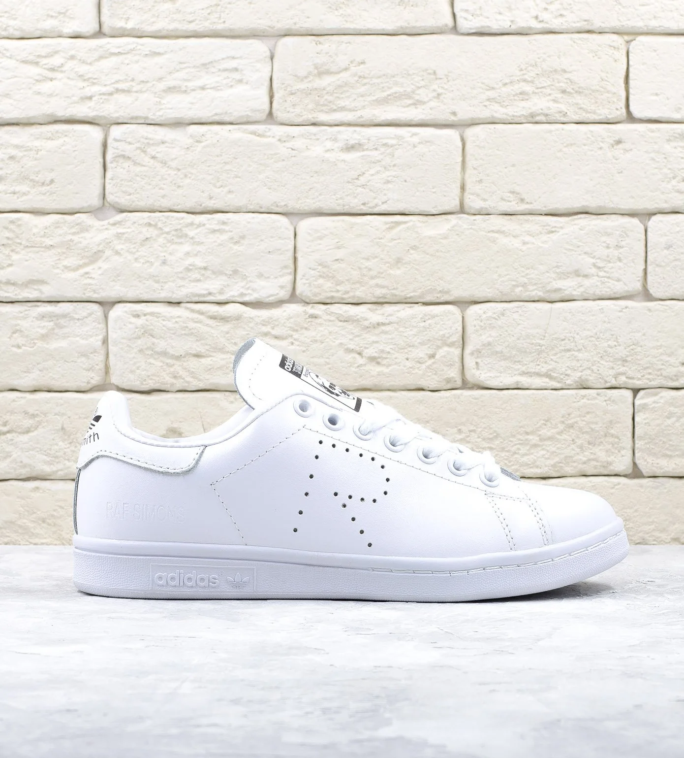 Stan smith raf simons white best sale