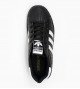 Adidas Superstar all black with wht stripe (white)