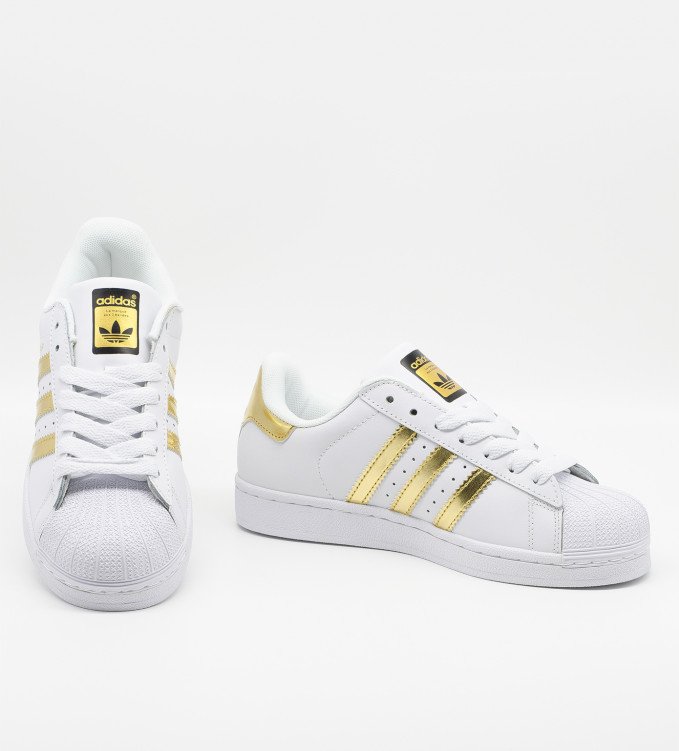 Adidas Superstar gold-white