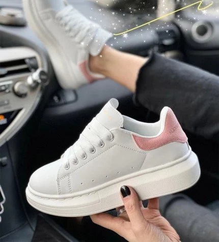 Pink and white alexander mcqueen's online