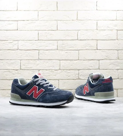 New Balance 574 Dark blue red