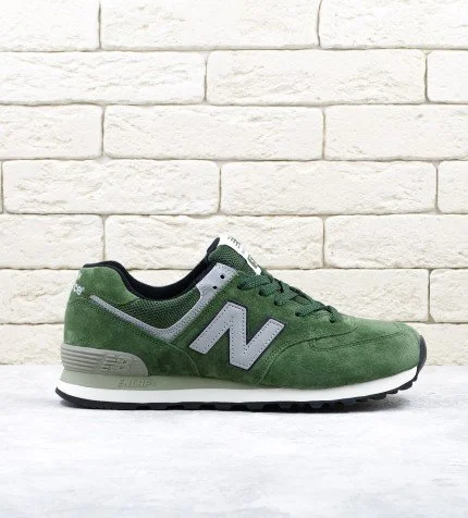 New balance 574 green suede online