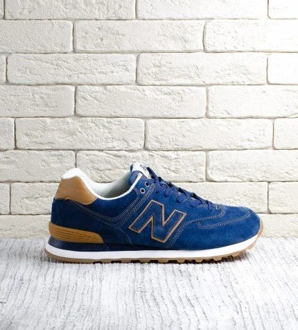 New Balance 574 blue brown