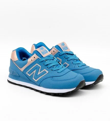 New Balance 574 Blue Gold