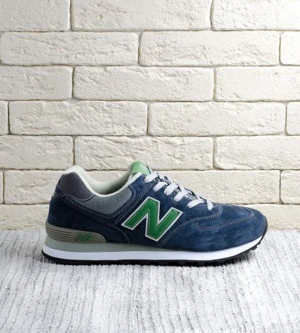 New Balance 574 Green Dark Blue