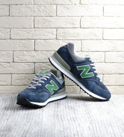 New balance 574 blue green clearance