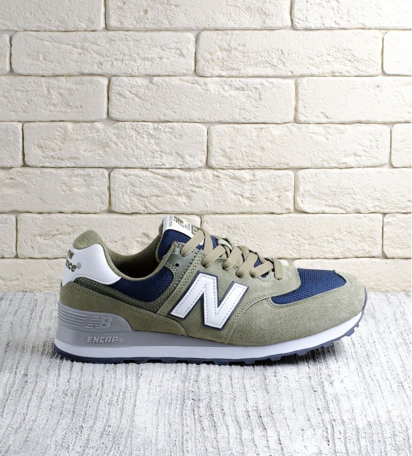 New Balance 574 Olive-blue New Balance 574 Olive-blue