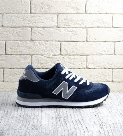 New balance 574 reflective blue sales
