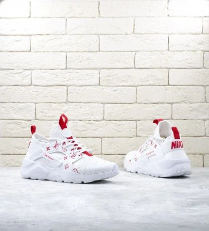 Nike Air Huarache Ultra x Supreme x LV White