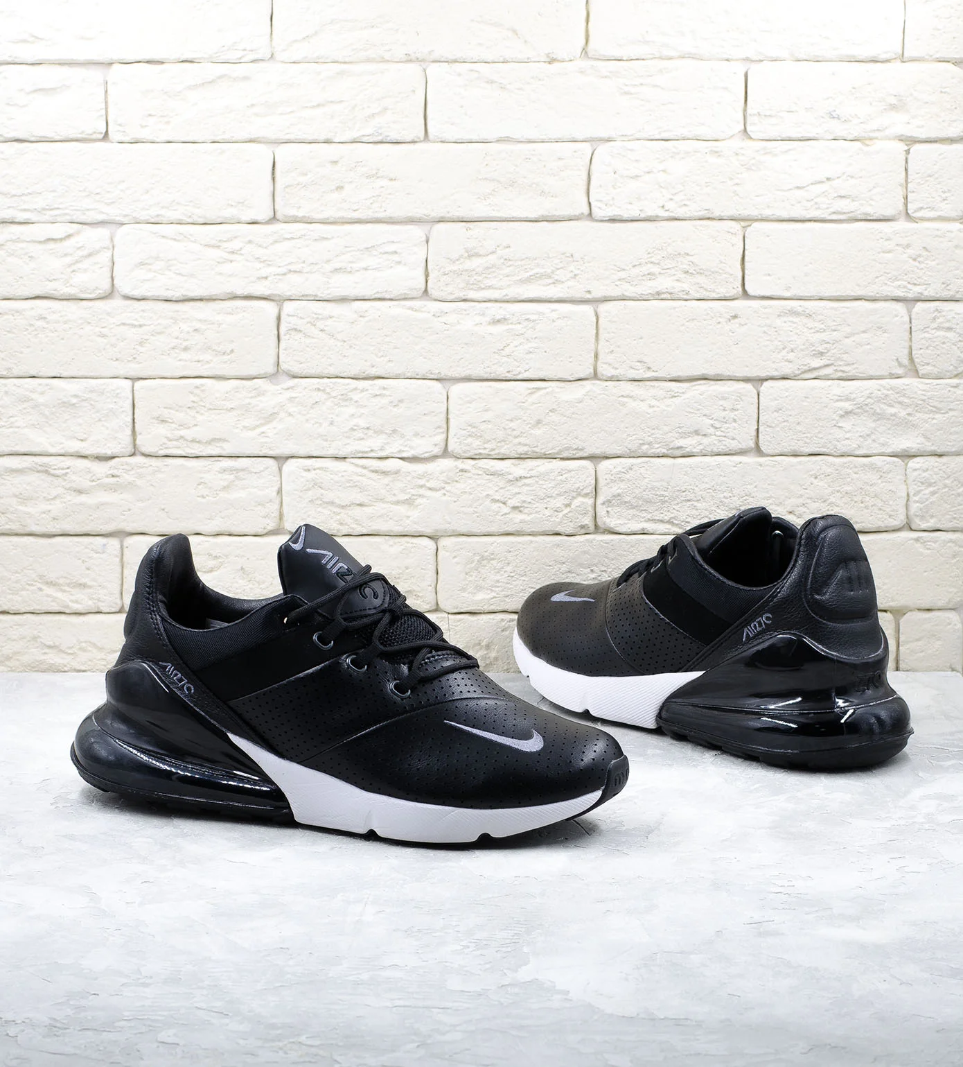 Nike air max best sale 270 premium leather black