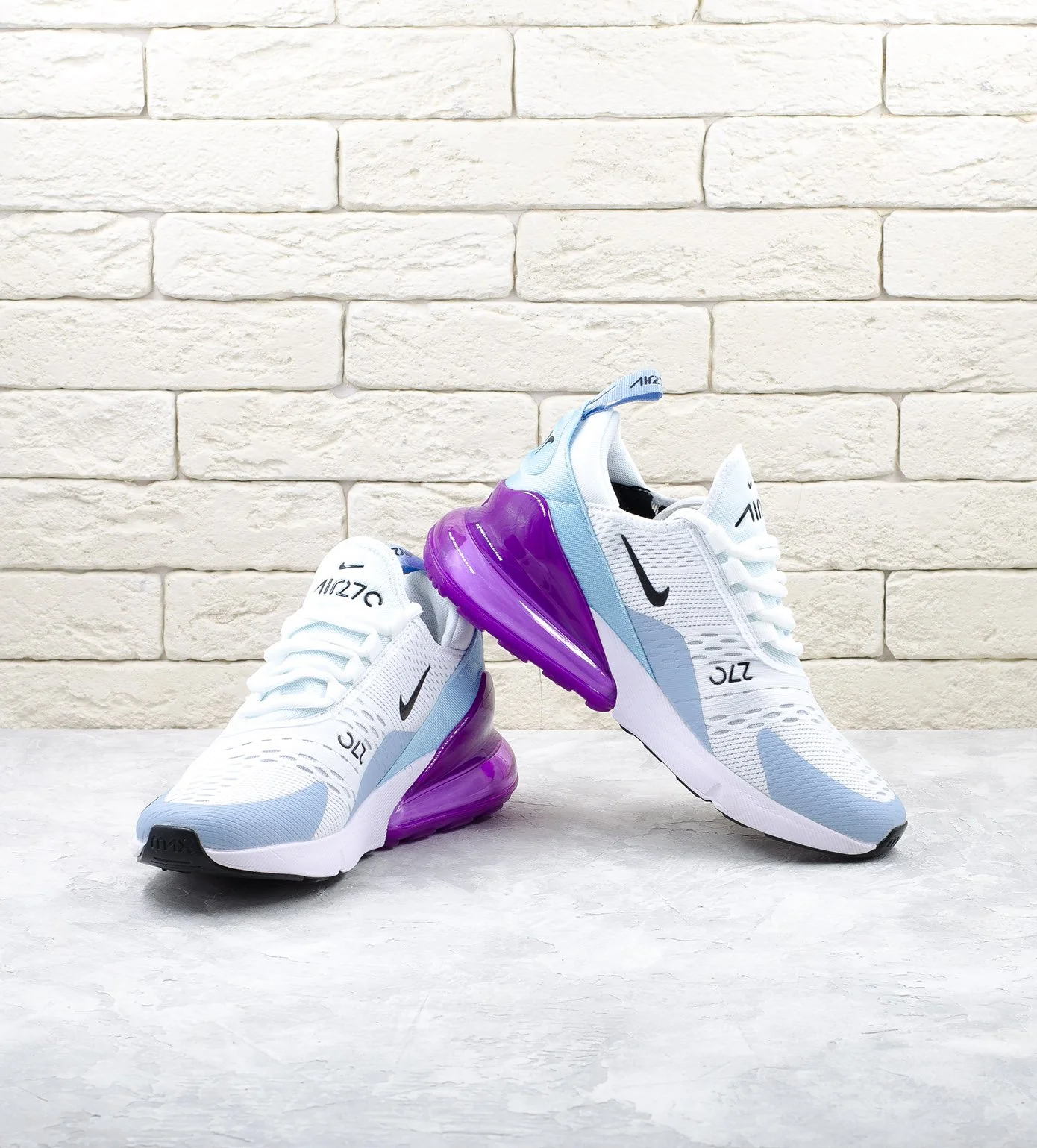 White and purple air max 270 online