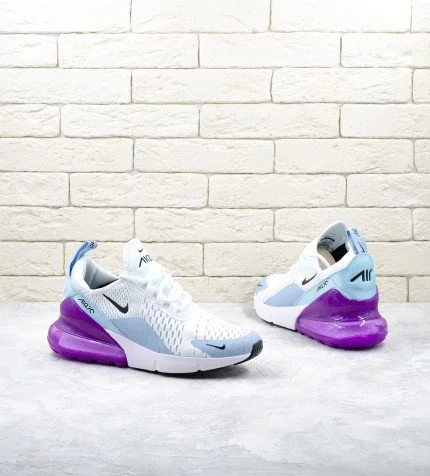 white and purple nike air max 270