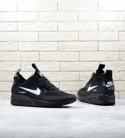 Nike air max 90 mid winter schwarz hot sale