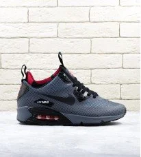 Nike air grey and red sales
