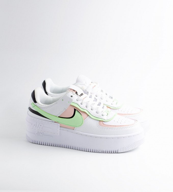 Nike Air Force 1 Shadow White-Green