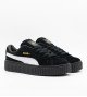 Puma Creepers suede blk wth white str