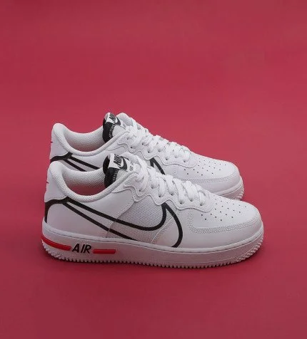 Nike air force clearance 1 white black red