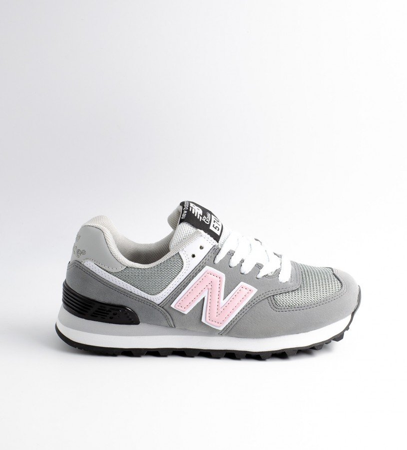 New Balance 574 Light Gray-Pink