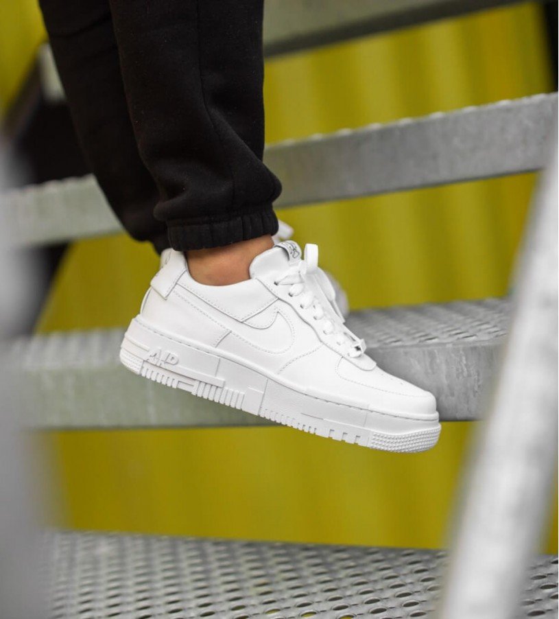 Nike Air Force 1 Pixel All White Nike Air Force 1 Pixel All White