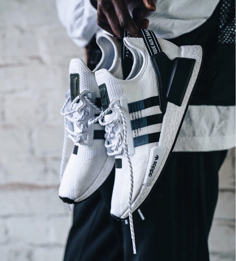 Adidas NMD R1 V2 White-Black Adidas NMD R1 V2 White-Black