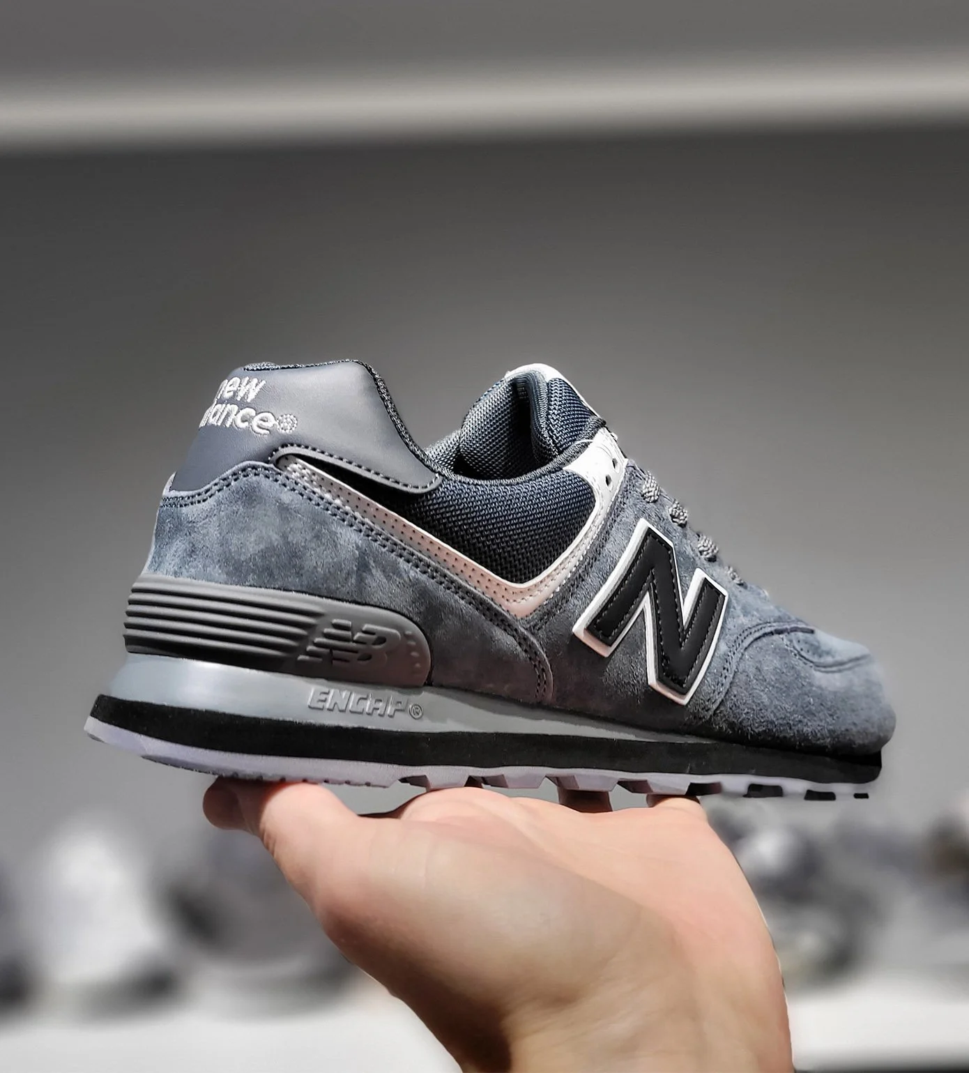 New Balance 574 Dark Grey Black