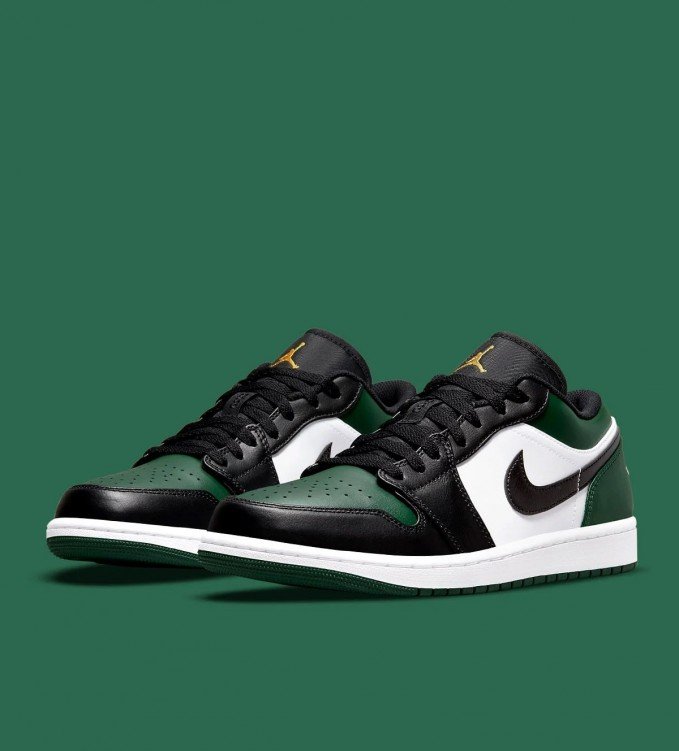 Nike Air Jordan 1 Low Green Toe