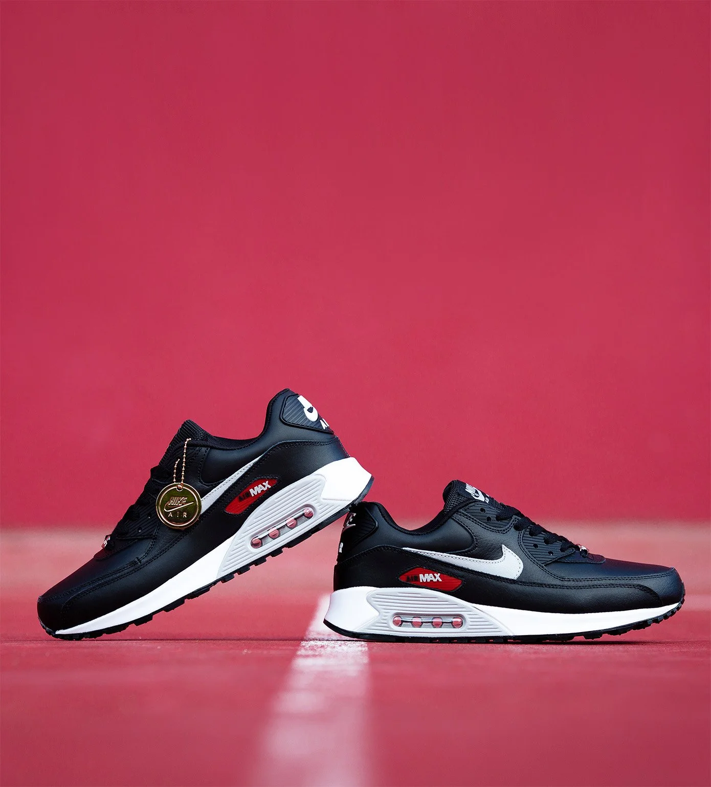 Nike Air Max 90 Leather Black Red