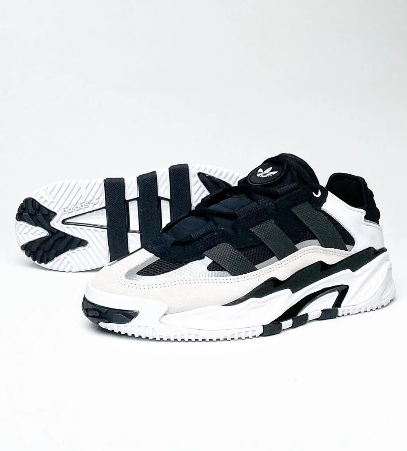 Кроссовки Adidas NiteBall White-Black купить в Краснодаре