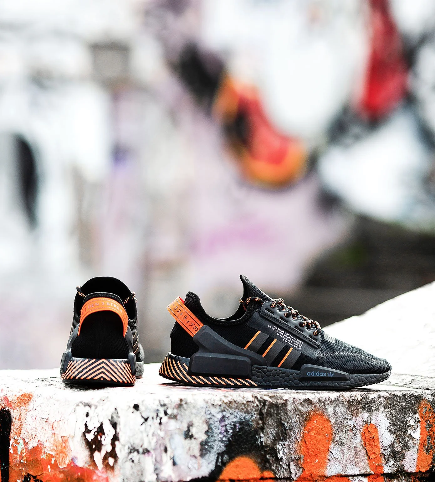 Adidas NMD R1 V2 Black Orange