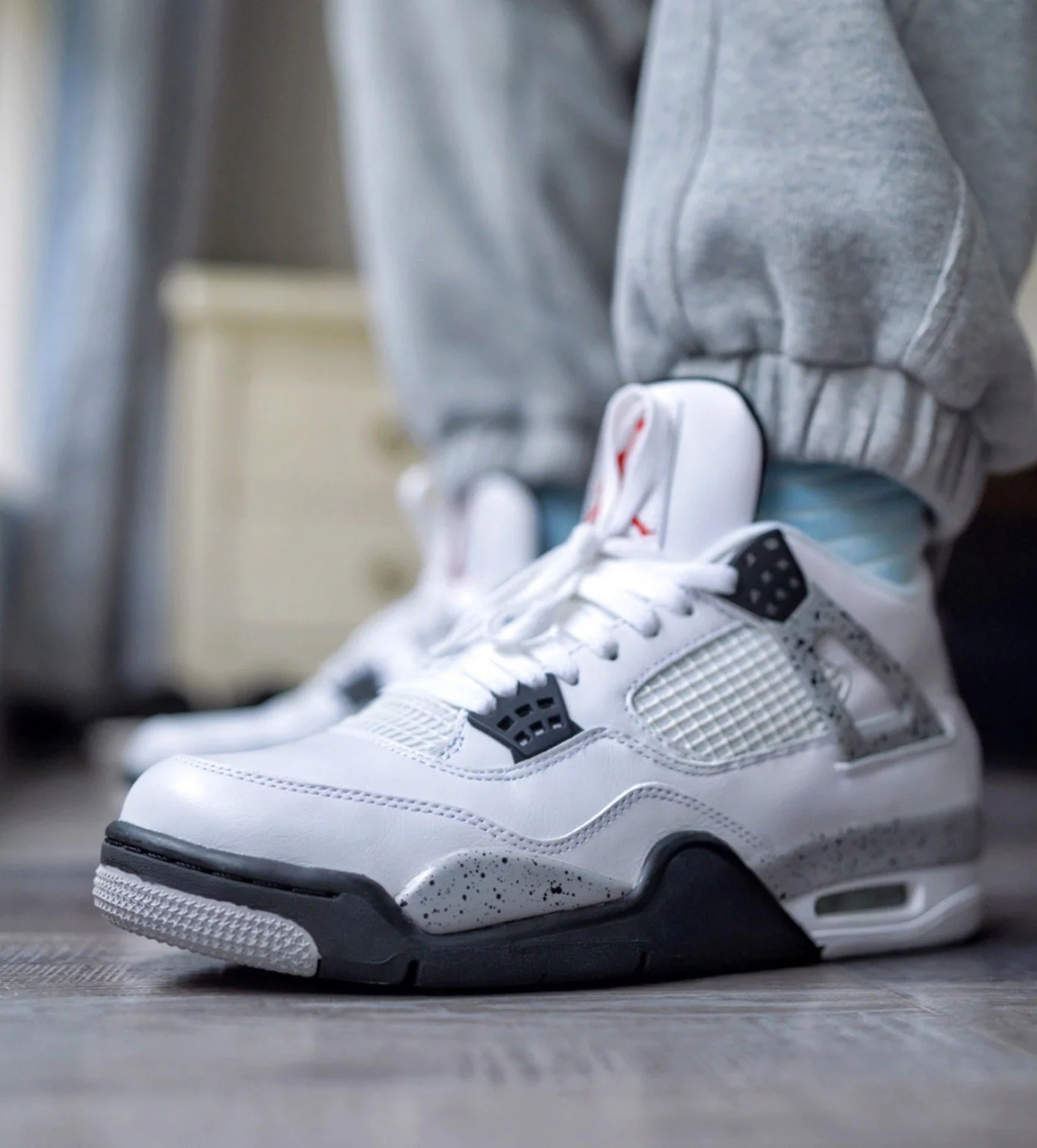 Nike air white cement 4 best sale