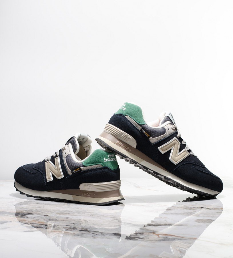 New Balance 574 Black-Energy-Green