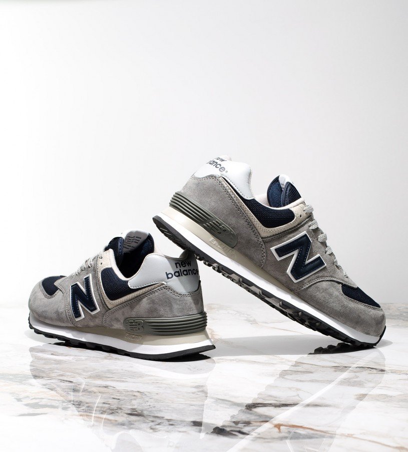 New Balance 574 Navy Blue-Gray Premium New Balance 574 Navy Blue-Gray Premium