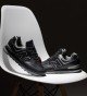 New Balance 574 Leather Black-Gray