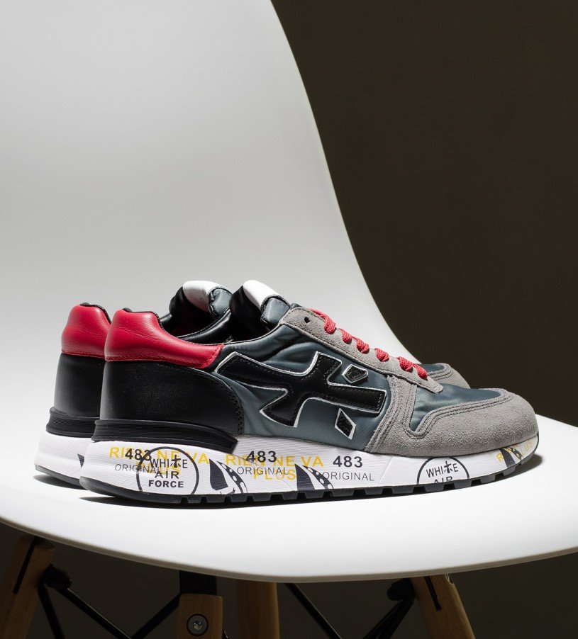 Premiata Mick Gray-Red Premiata Mick Gray-Red