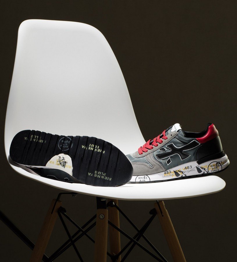 Premiata Mick Gray-Red Premiata Mick Gray-Red