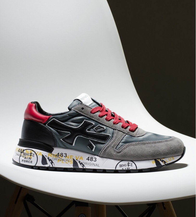 Premiata Mick Gray-Red Premiata Mick Gray-Red