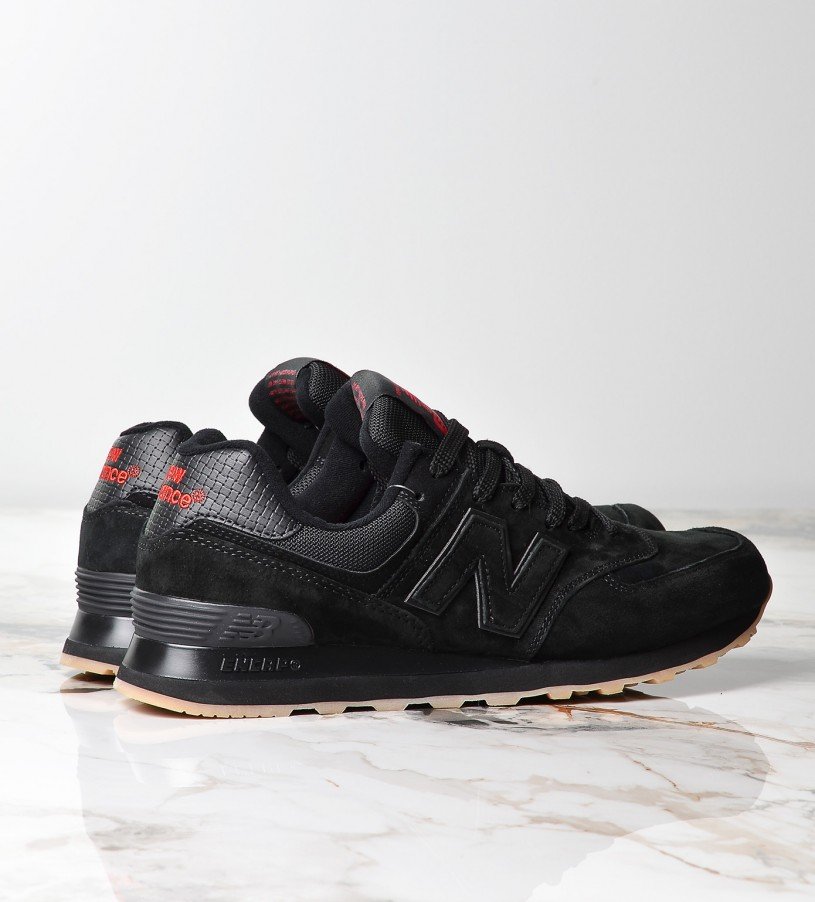 New Balance 574 Black-Red