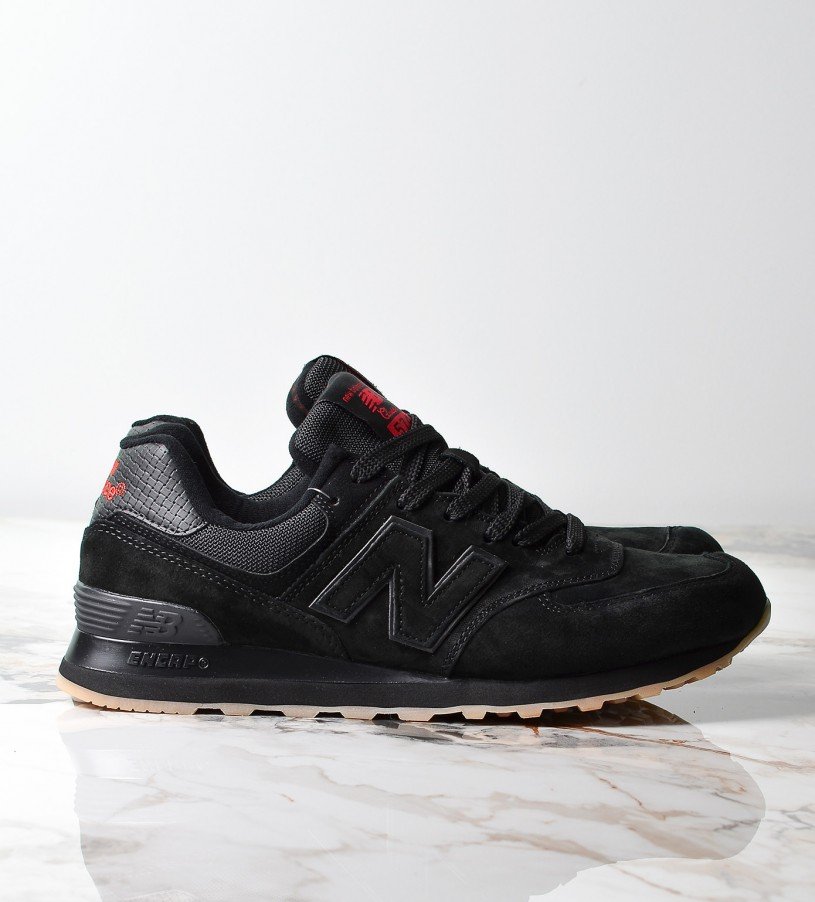 New Balance 574 Black-Red