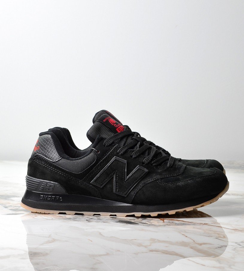 New Balance 574 Black-Red