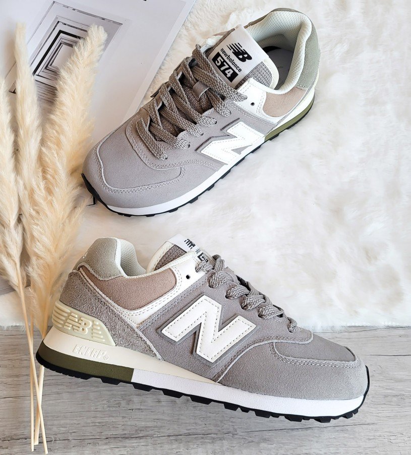 New Balance 574 Peach-Gray New Balance 574 Peach-Gray