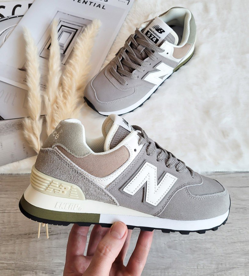 New Balance 574 Peach-Gray New Balance 574 Peach-Gray