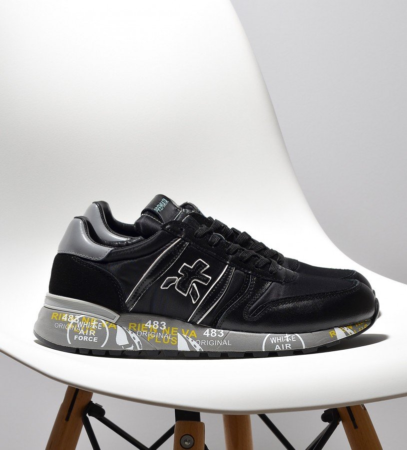 Premiata Lander Smoke Gray-Black
