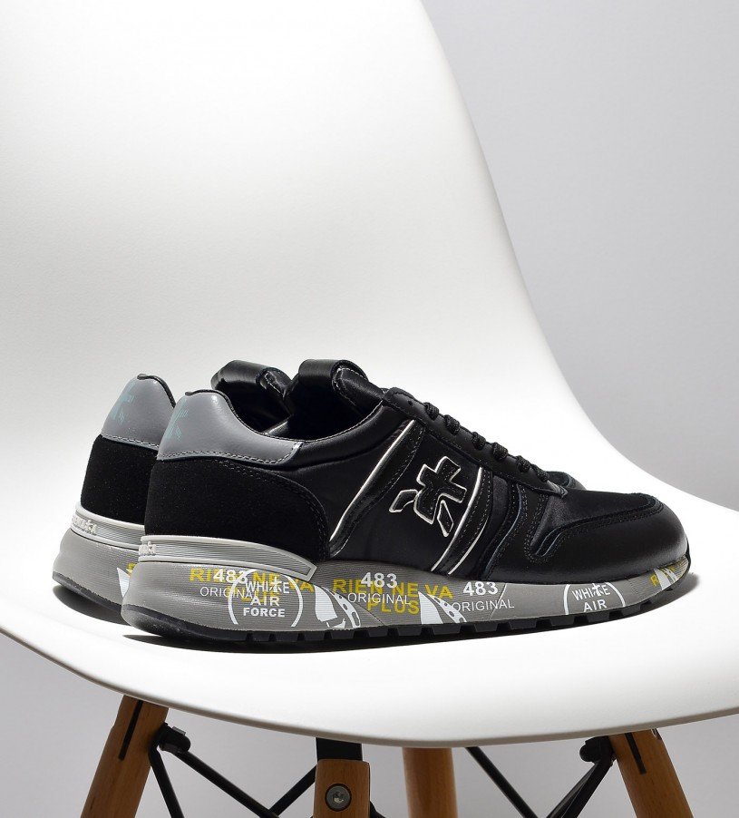 Premiata Lander Smoke Gray-Black