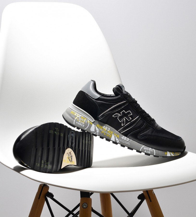 Premiata Lander Smoke Gray-Black