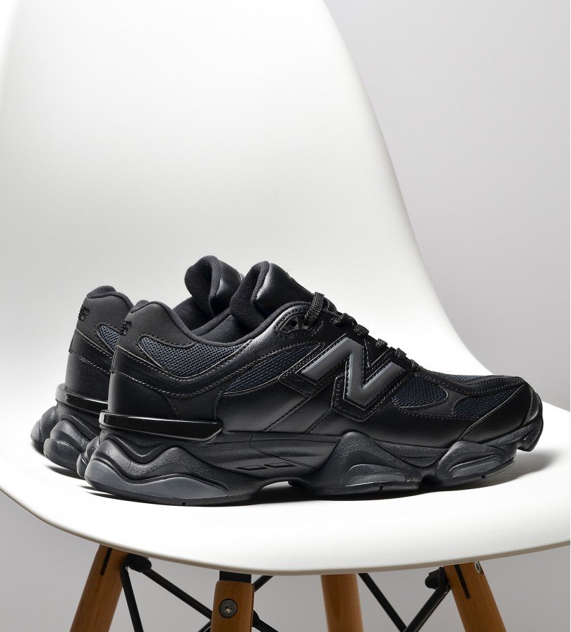 New Balance 9060 Black Leather New Balance 9060 Black Leather